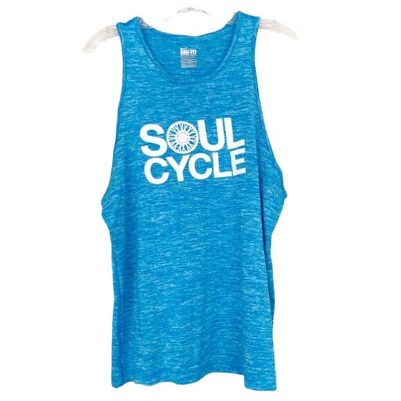 Nike Dri Fit Soul Cycle Blue Tank Top Sz M - Picture 1 of 6